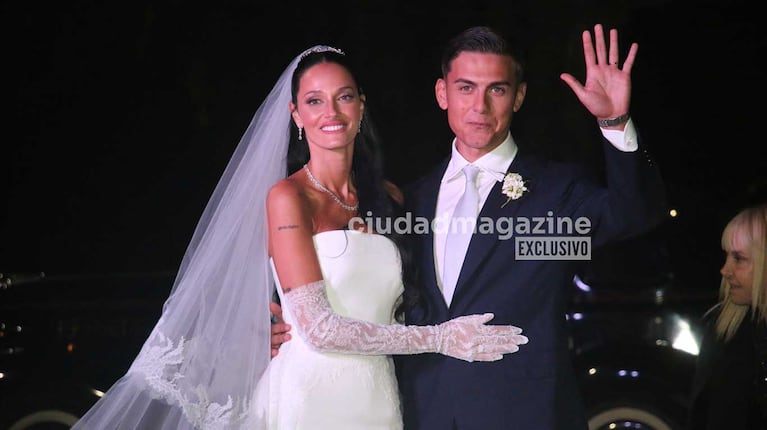 Oriana Sabatini y Paulo Dybala se casaron tras seis años de novios. (Foto: Movilpress)