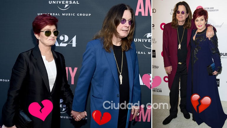 Ozzy y Sharon Osbourne, separados tras 33 años de matrimonio. Foto: AFP.