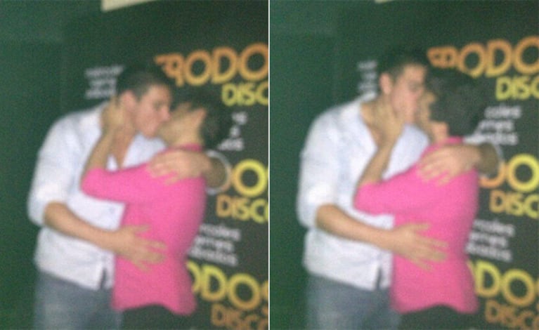 Pablito Ruiz y David, a los besos. (Fotos: Twitter @DavidObradovich)