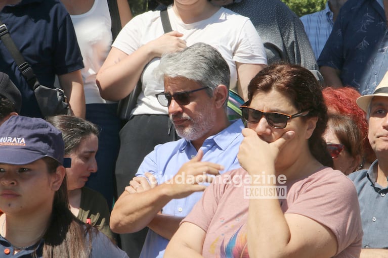 Pablo Echarri en el último adiós de Alejandra Darín.