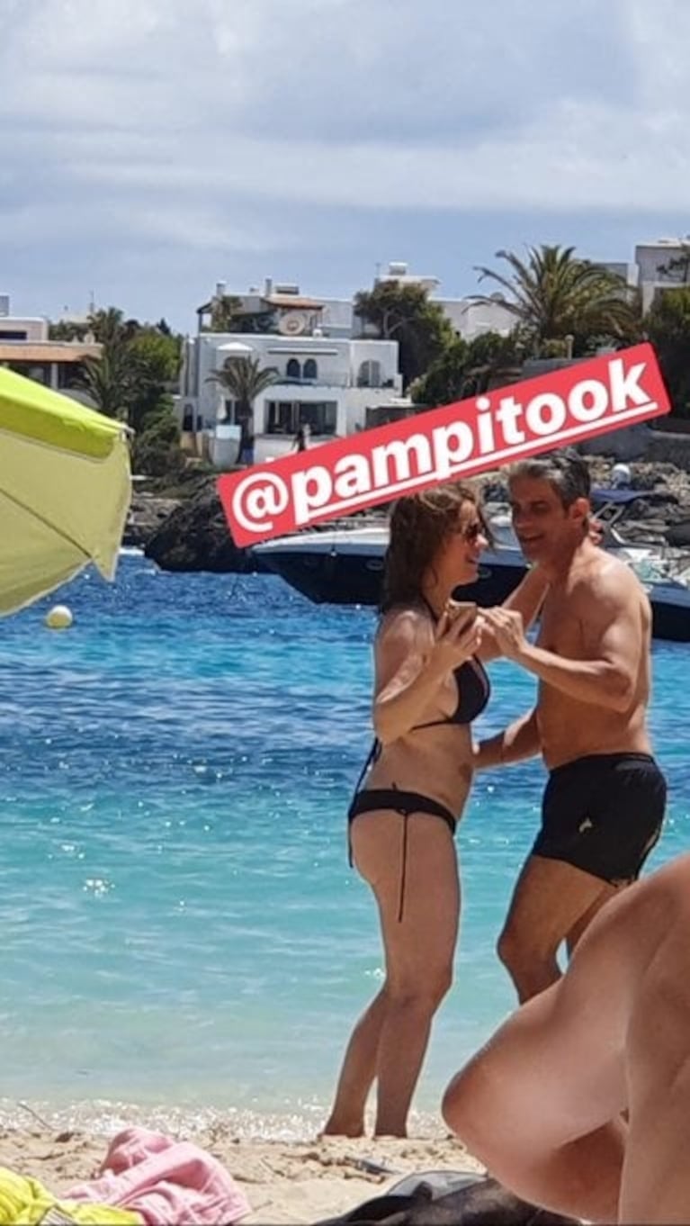 Pablo Echarri y Nancy Dupláa, mimosos disfrutando de sus días en las playas de Mallorca