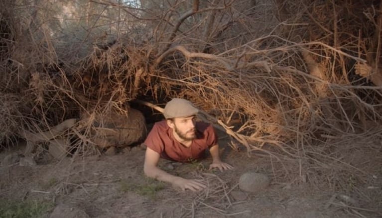 Pablo se muestra totalmente en sintonía con la naturaleza.