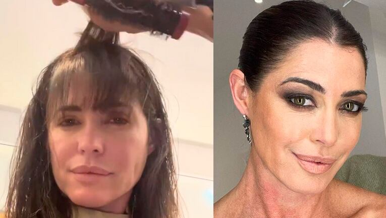 Pamela David se animó a un jugado cambio de look y dijo que está "chocha".