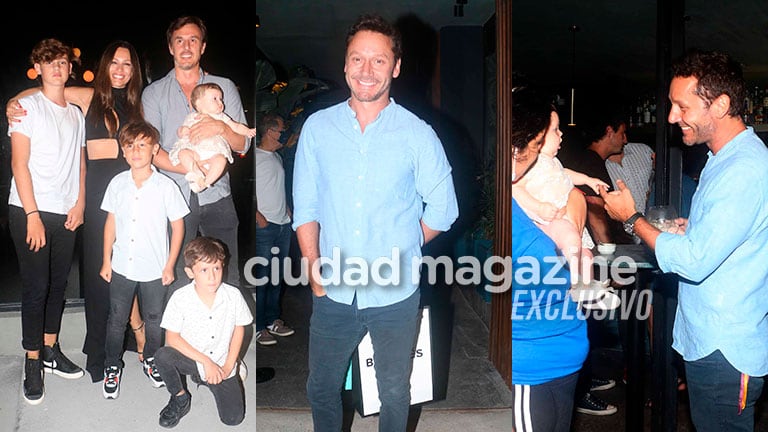 Pampita celebró su cumpleaños con amigos, familia y Benjamín VIcuña. Fotos. Movilpress.