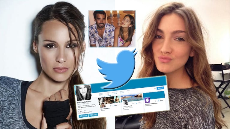 Pampita comenzó a seguir en Twitter a la exnovia de Nacho Viale (Foto: Twitter y Web)