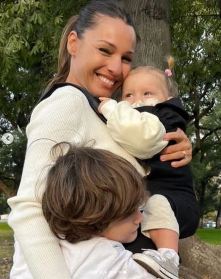 Pampita compartió las fotos más dulces junto a sus hijos menores, Ana y Benicio Vicuña