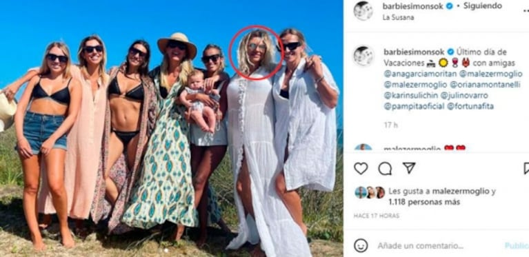 Pampita, compinche con la nueva suegra de Benjamín Vicuña: la tarde de playa y amigas con la mamá de Eli Sulichin 