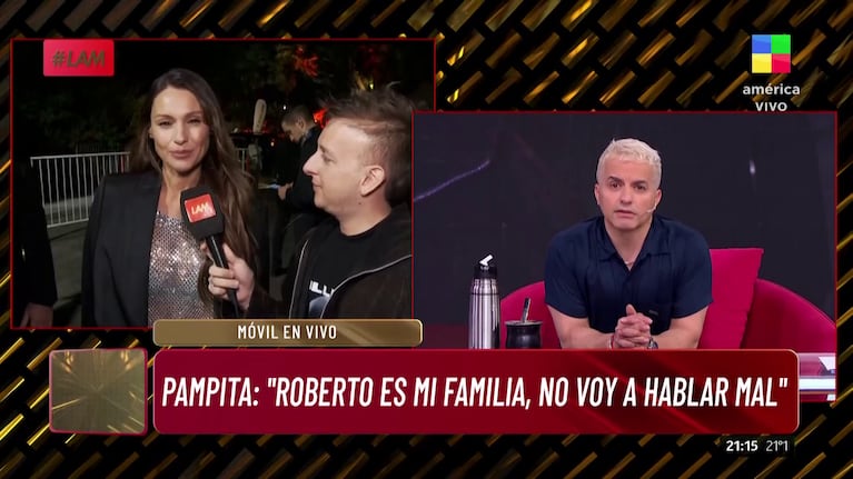 Pampita en diálogo con LAM.