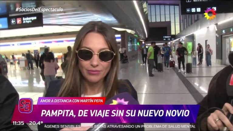 Pampita en diálogo con Socios del Espectáculo.