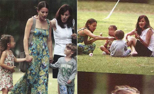 Pampita en familia. (Foto: revista Paparazzi)