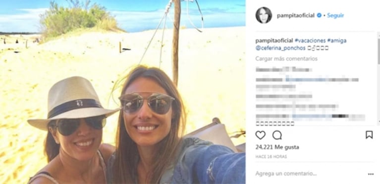 Pampita, feliz en Punta junto a sus hijos y Pico Mónaco tras su tenso encuentro con la China Suárez y Benjamín Vicuña