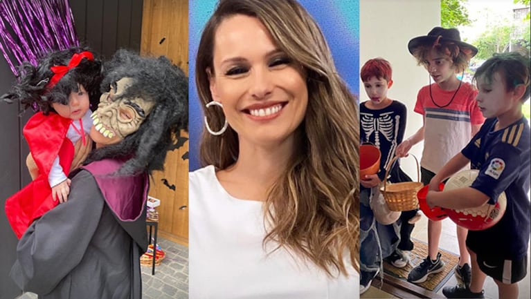 Pampita festejó Halloween en familia y compartió las fotos más lindas de sus hijos disfrazados.