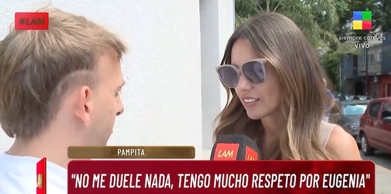 Pampita habló de los chats que mantiene en privado tras la viralización de un posteo de China en su contra. Foto: captura LAM