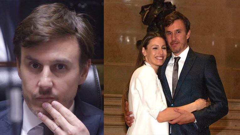 Pampita lució un look "total white" en la jura de Roberto García Moritán como legislador.