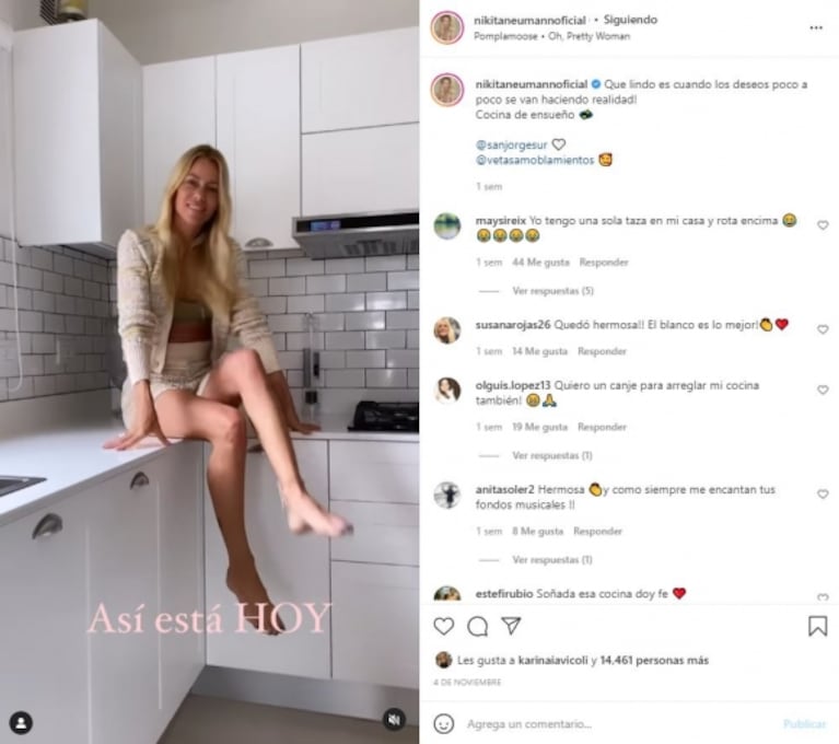 Pampita, picante con Nicole Neumann por la remodelación de su casa a puro canje: "Qué lindo cómo consigue todo"