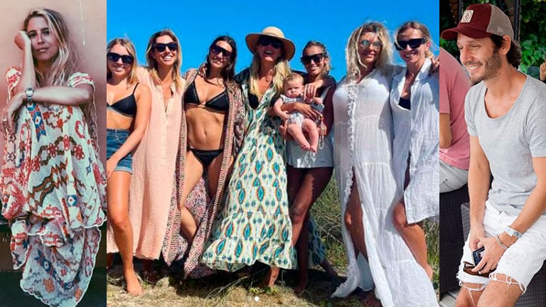 Pampita posó con la nueva suegra de Vicuña y más amigas en Punta del Este.