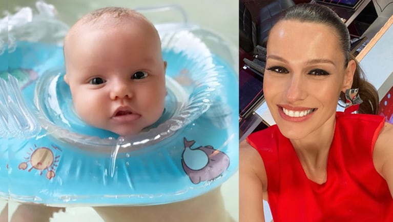 Pampita publicó la foto más tierna de su hija, Ana, jugando en el agua.