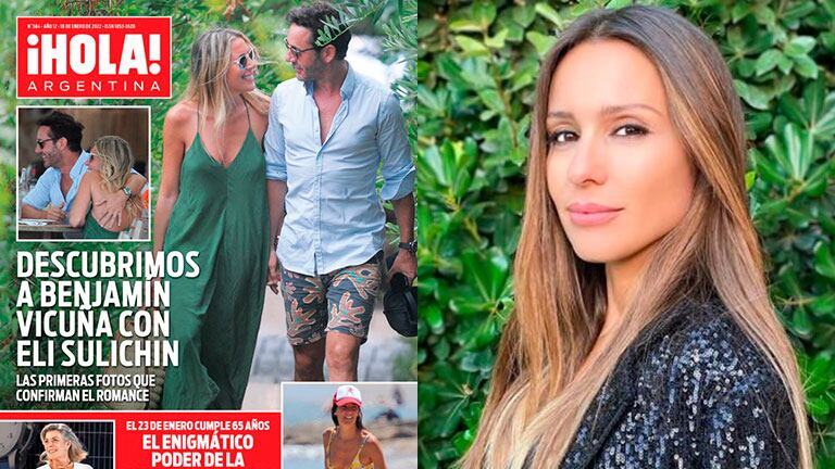 Pampita reaccionó ante la portada de Benjamín Vicuña y Eli Sulichin [Fotos: Hola Argentina y Web]