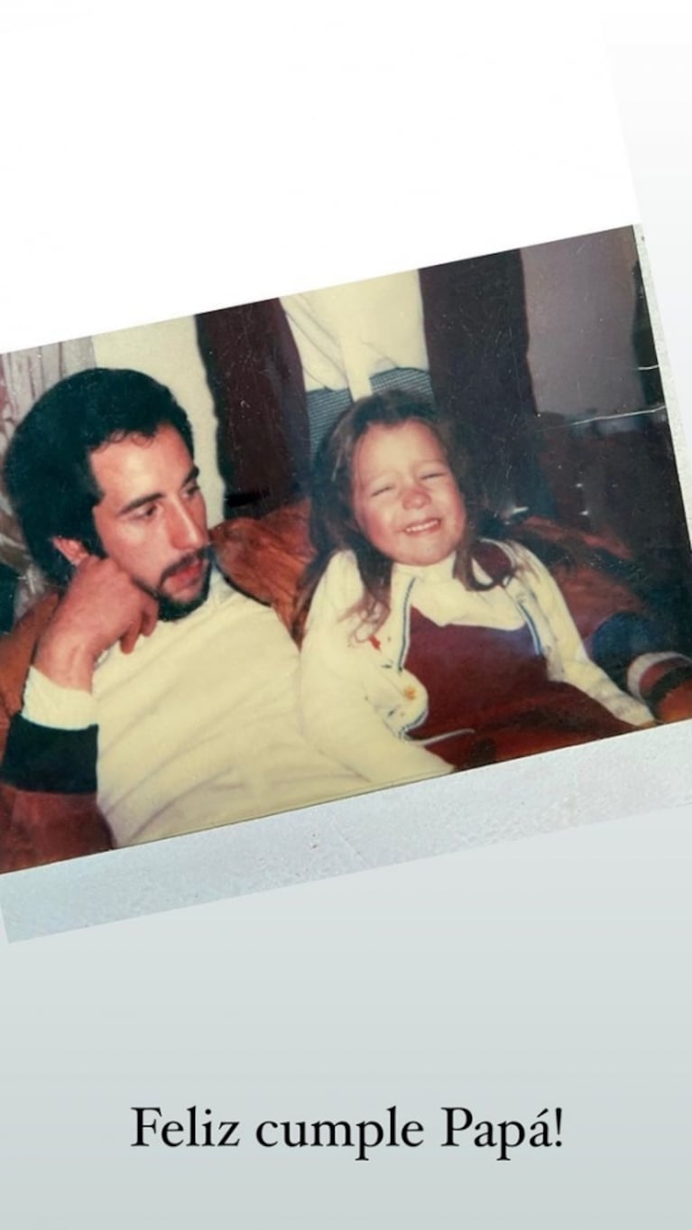 Pampita recordó a su papá con tiernas fotos de su infancia: "Hoy cumpliría 67 años; un beso al cielo"