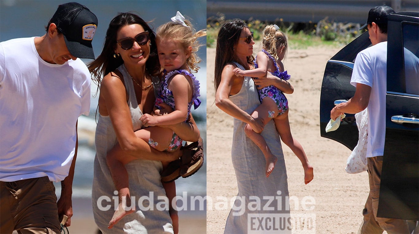 Pampita, Roberto García Moritán y Ana en Punta del Este Fotos: RS Fotos).