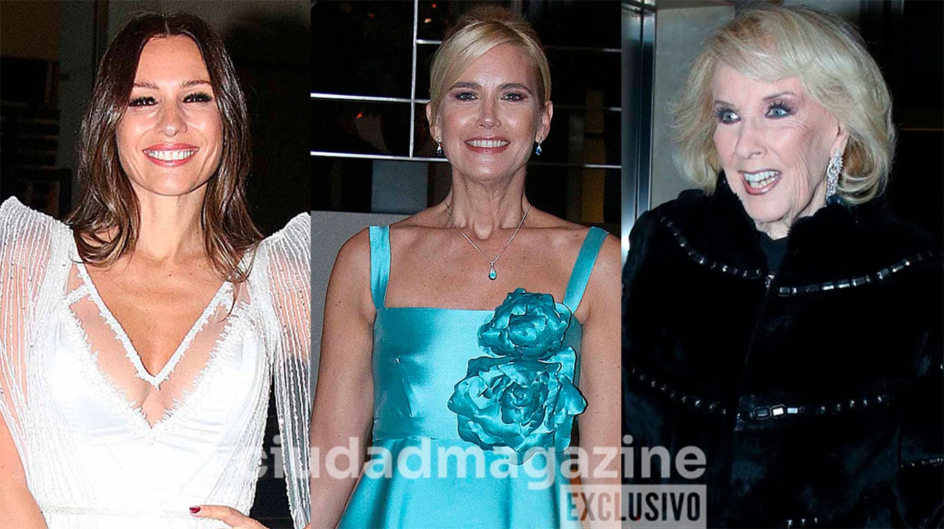 Pampita, Valeria Mazza y Mirtha Legrand (Fotos: Movilpress).