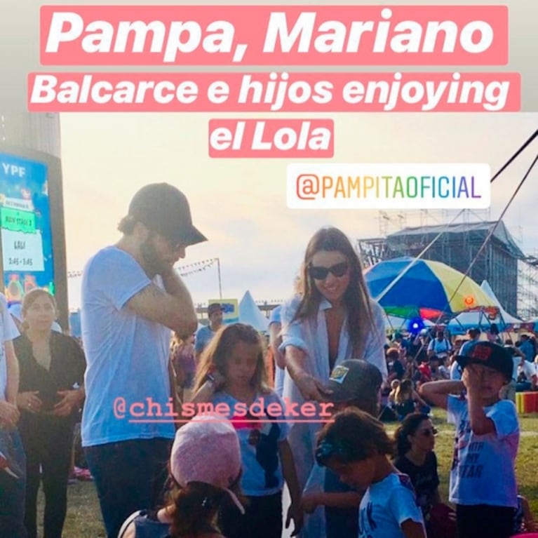 Pampita y Mariano Balcarce disfrutaron con sus hijos del Lollapalooza, donde también estaban la China y Vicuña