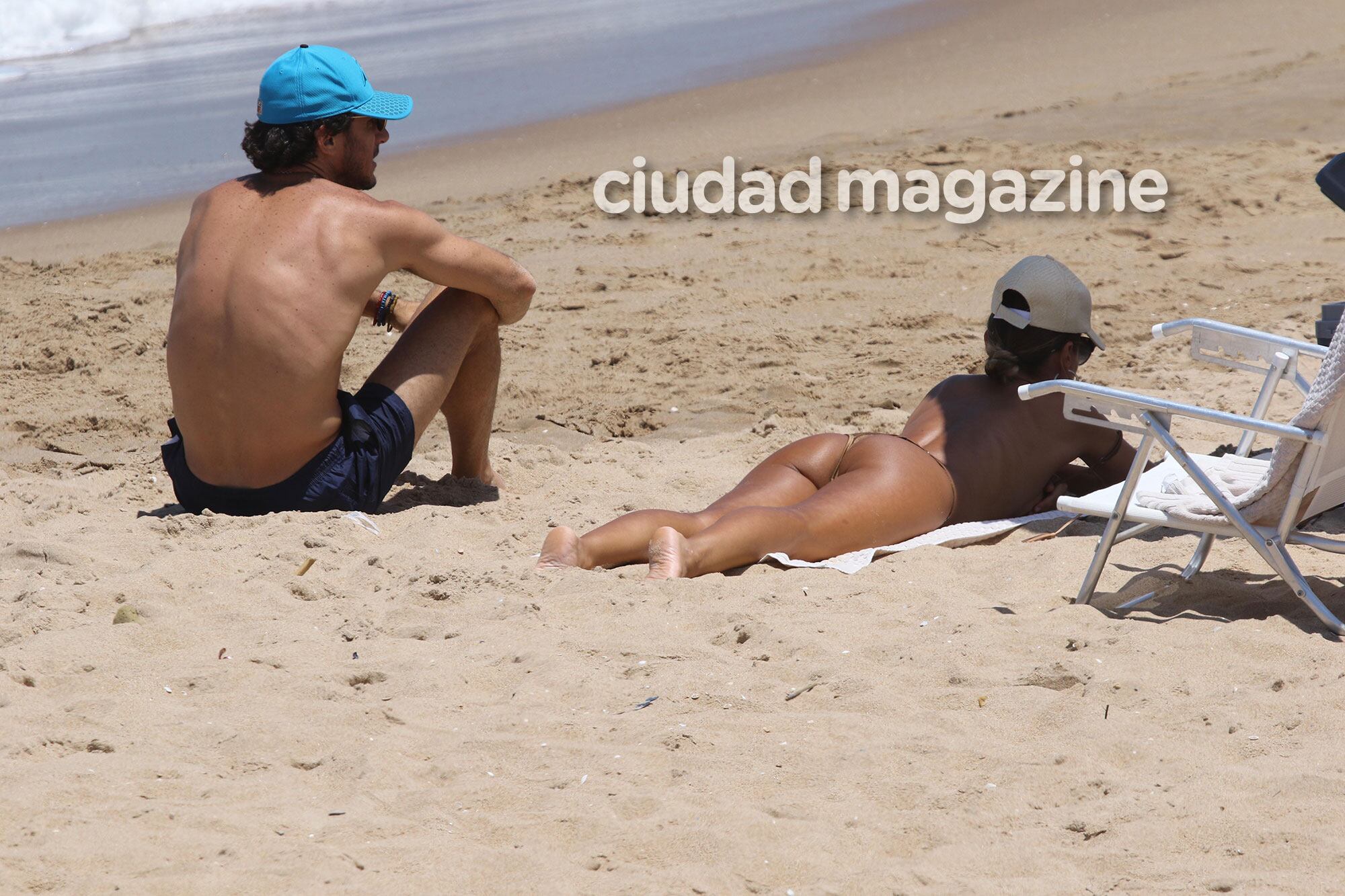 Pampita y Pico Mónaco, reconciliados y en la playa (Foto: GM Press)