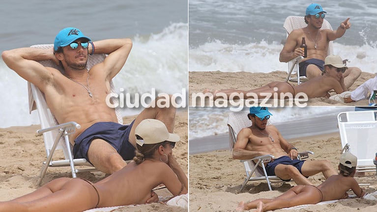 Pampita y Pico Mónaco, reconciliados y en la playa (Foto: GM Press)