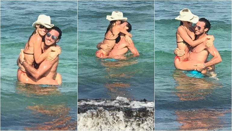 Pampita y Pico Mónaco, súper hot en las Islas Baleares: lomazos, besos y mimos en el mar. Foto: Instagram