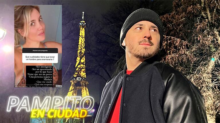 Pampito en Ciudad: ¿Cómo es el hombre ideal que está buscando Wanda Nara?