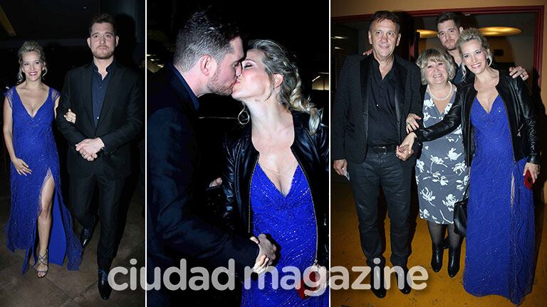 ¡Pancita cusotidiada! Embarazada de seis meses, Luisana Lopilato deslumbró junto a Michael Bublé y su familia. (Foto: Movilpress)