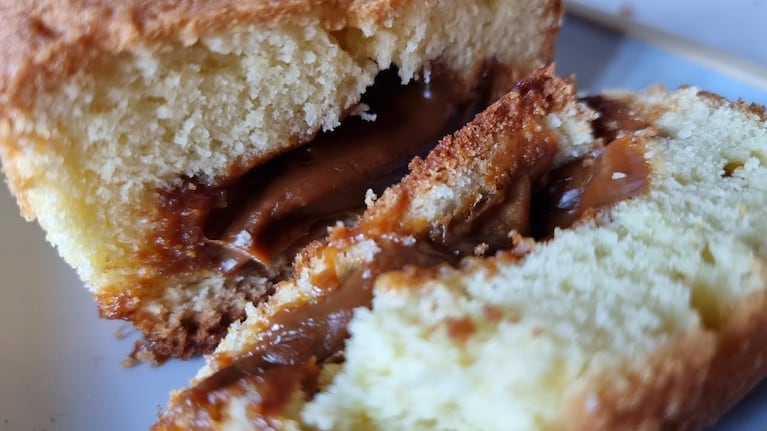 Para la merienda: Budín de vainilla con Nutella