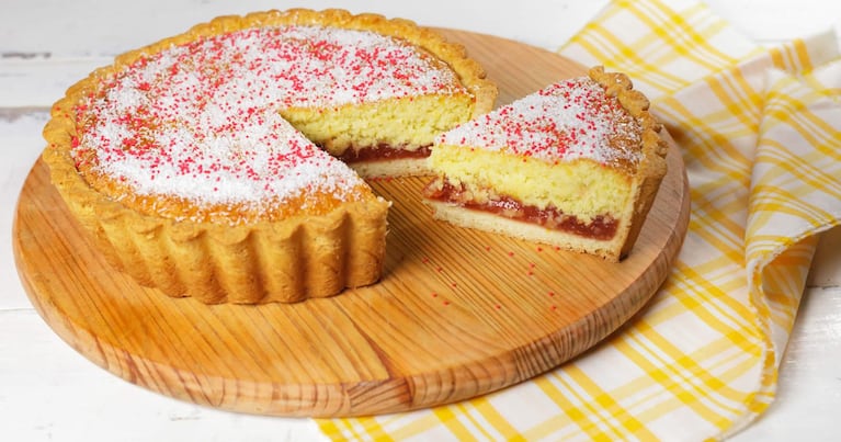 Para salir del típico dulce de leche: Tarta de coco y membrillo 