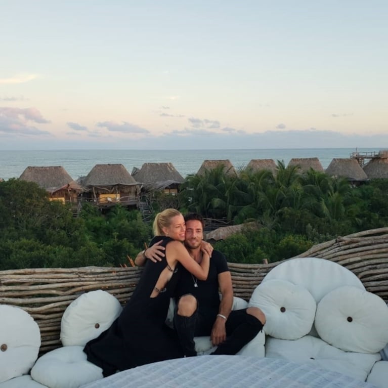 Paradisíacas vacaciones de Nicole Neumann y Matías Tasin en México: "Comer en el cielo y frente al mar"