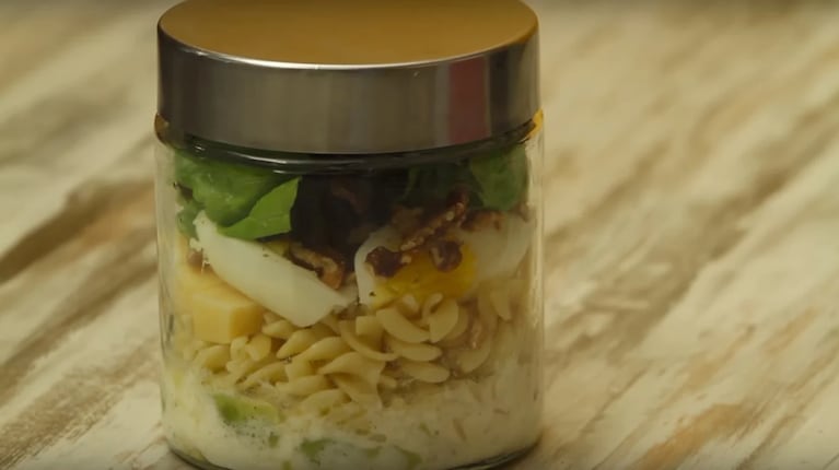 Pasta salad en frasco: una receta fácil y deliciosa para llevar