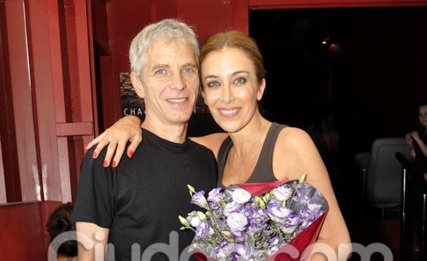 Patricia Viggiano y su pareja también celebraron el estreno (Foto: Jennifer Rubio). 