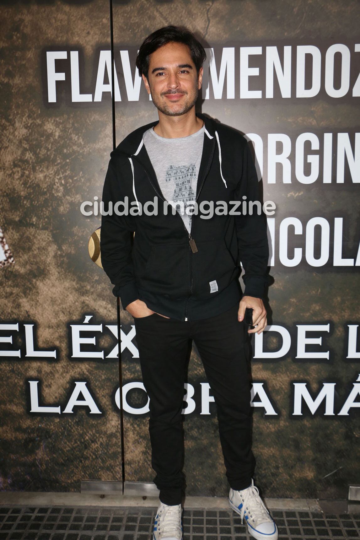 Patricio Arellano en la marcha de los actores que lideró Flavio Mendoza. (Foto: Movilpress)