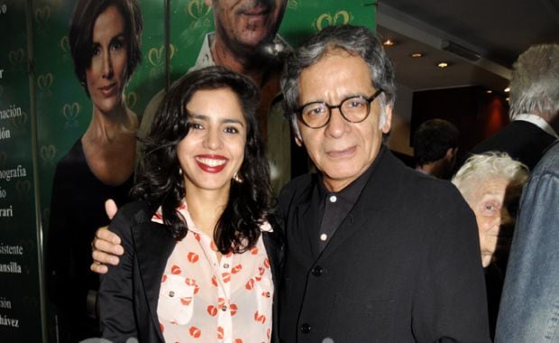 Patricio Contreras y su hija Paloma en el estreno de La Cabra. (Foto: Jennifer Rubio)