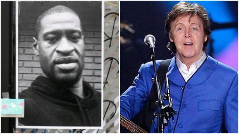 Paul McCartney pidió justicia para la familia de George Floyd (Fotos: Web)