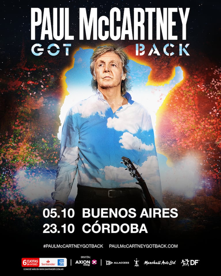 Paul McCartney regresará a Argentina en 2024 con shows en Buenos Aires y Córdoba.