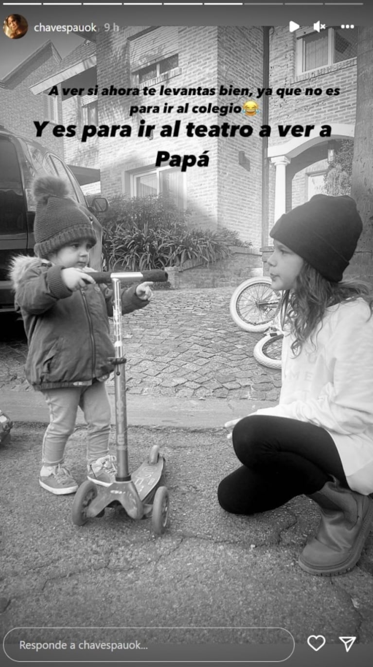 Paula Chaves compartió la divertida previa con sus hijos antes de irse de viaje a Uruguay