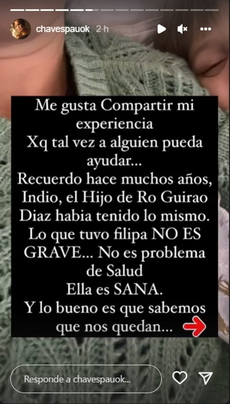 Paula Chaves contó el susto que vivió llevando a sus hijos Baltazar y Filipa a la clínica: "Ella convulsionó en el auto por la fiebre"