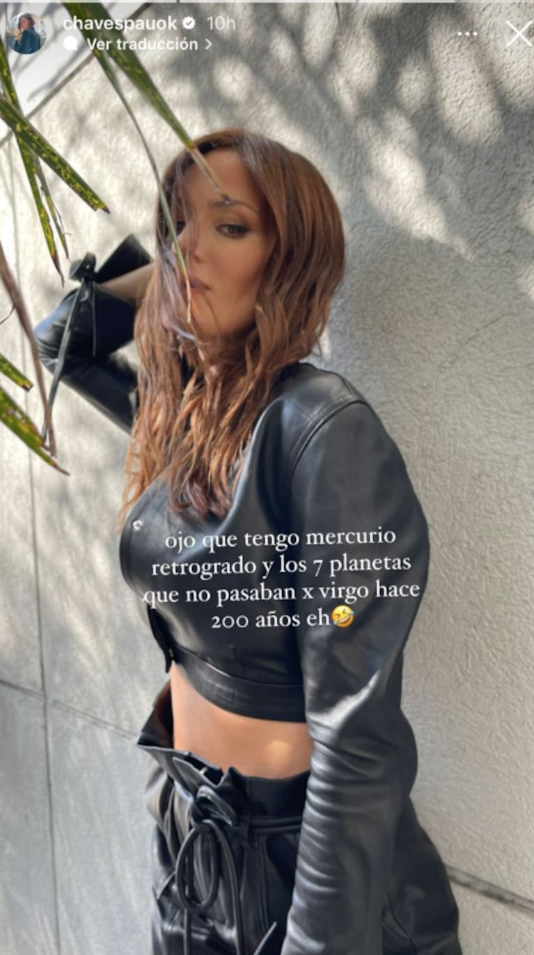 Paula Chaves lanzó un picante palito en redes por Mercurio retrógrado: “Que nos enrosque”