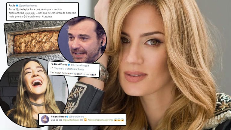 Paula Chaves mostró orgullosa su budín casero 