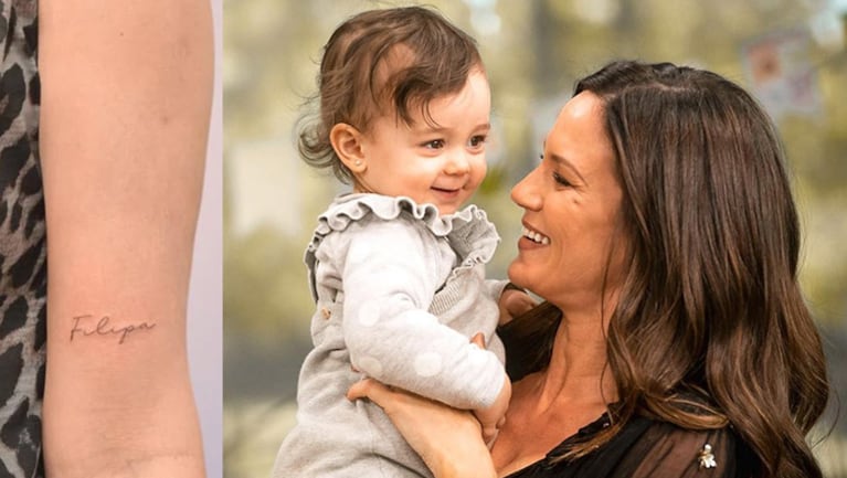 Paula Chaves se hizo un significativo tatuaje dedicado a su hija menor, Filipa.