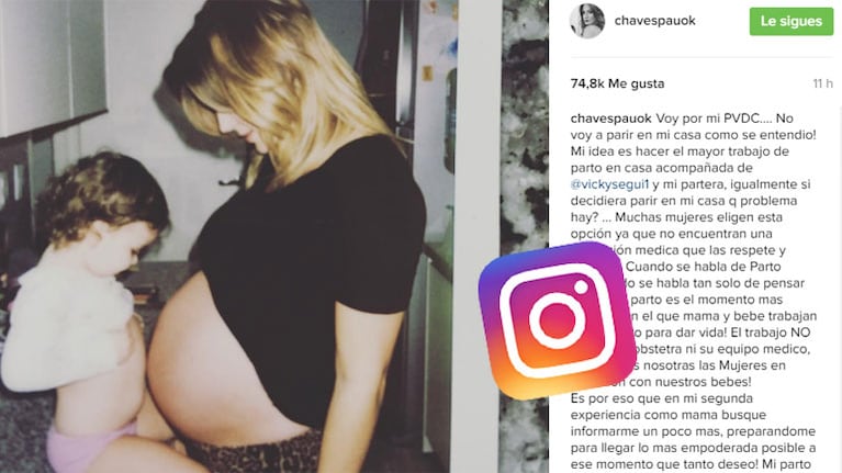 Paula Chaves y una foto con un mensaje muy especial (Foto: Instagram).