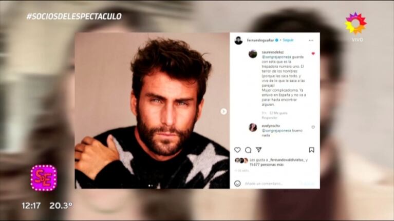 Paula Varela, filosa sobre el like de China Suárez al actor Fernando Guallar: "Me encanta porque no está casado"