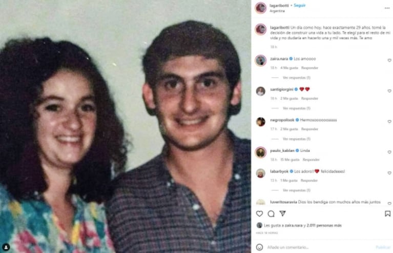 Paulo Kablan le dedicó un conmovedor mensaje a su esposa por sus 29 años de amor: "Cada día valió la pena"