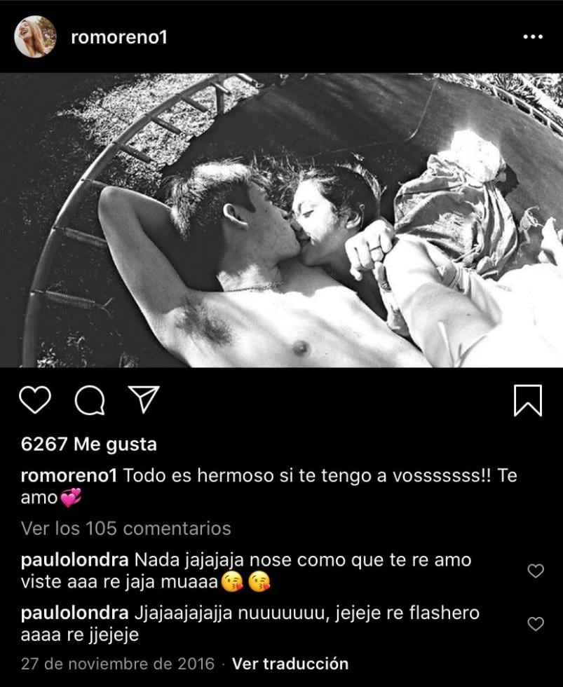 Paulo Londra y su novia, Rocío Moreno