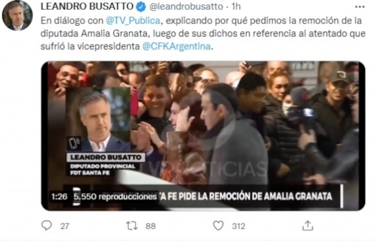 Pedirán la expulsión de Amalia Granata de Diputados por sus declaraciones tras el ataque a Cristina Kirchner